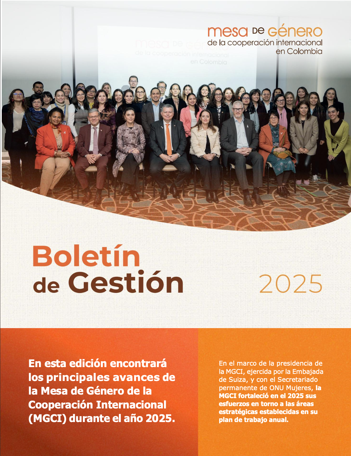 Boletín Mesa de Género la Cooperación Internacional